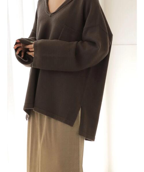 AMERICAN HOLIC(アメリカンホリック)の「セーラーカラーニットプルオーバー(ニット/セーター・レディース・ブラウン/アイボリー・M/L)」の20枚目の写真