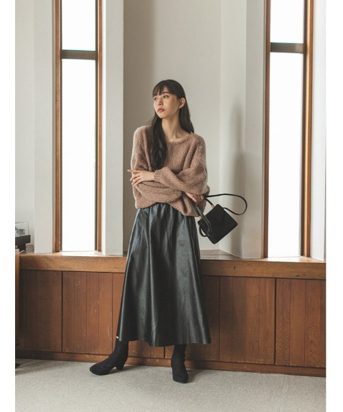 fifth（フィフス）の「フェイクレザーフレアスカート（スカート）」 - WEAR
