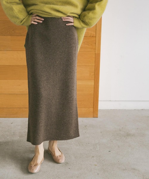 URBAN RESEARCH（アーバンリサーチ）の「Wフェイスニットスカート（スカート・レディース・ブラック/ブラウン/オートミール・FREE）」の17枚目の写真