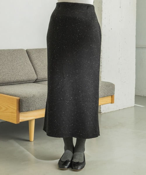 URBAN RESEARCH（アーバンリサーチ）の「Wフェイスニットスカート（スカート・レディース・ブラック/ブラウン/オートミール・FREE）」の10枚目の写真