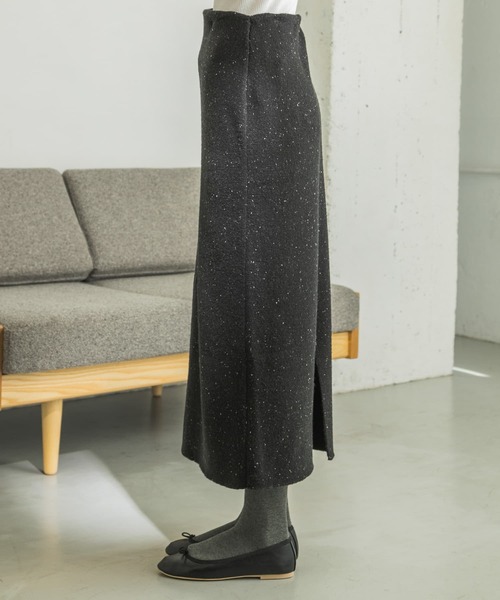 URBAN RESEARCH（アーバンリサーチ）の「Wフェイスニットスカート（スカート・レディース・ブラック/ブラウン/オートミール・FREE）」の9枚目の写真