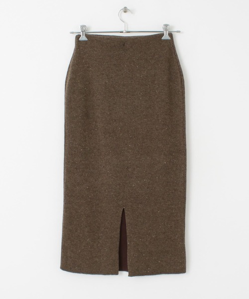 URBAN RESEARCH（アーバンリサーチ）の「Wフェイスニットスカート（スカート・レディース・ブラック/ブラウン/オートミール・FREE）」の4枚目の写真