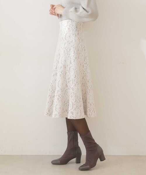 PROPORTION BODY DRESSING(プロポーションボディドレッシング)の「レースボンディングフレアスカート / 1211220115(スカート・レディース・ベージュ/ブルー・SMALL/MEDIUM/X-SMALL)」の22枚目の写真