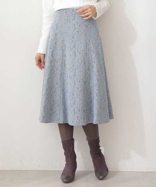 PROPORTION BODY DRESSING(プロポーションボディドレッシング)の「レースボンディングフレアスカート / 1211220115(スカート・レディース・ベージュ/ブルー・SMALL/MEDIUM/X-SMALL)」の16枚目の写真