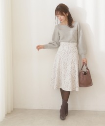 PROPORTION BODY DRESSING | レースボンディングフレアスカート / 1211220115(スカート)