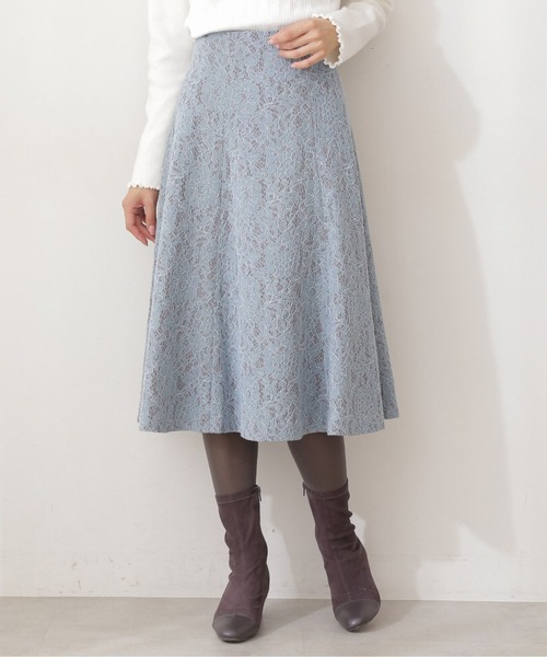 PROPORTION BODY DRESSING(プロポーションボディドレッシング)の「レースボンディングフレアスカート / 1211220115(スカート・レディース・ベージュ/ブルー・SMALL/MEDIUM/X-SMALL)」の6枚目の写真