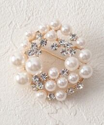 OPAQUE.CLIP | フェイクパールラウンドブローチ(ブローチ/コサージュ)