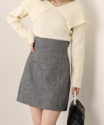 one after another NICE CLAUP | バックレースアップハイウエストミニスカート(スカート)