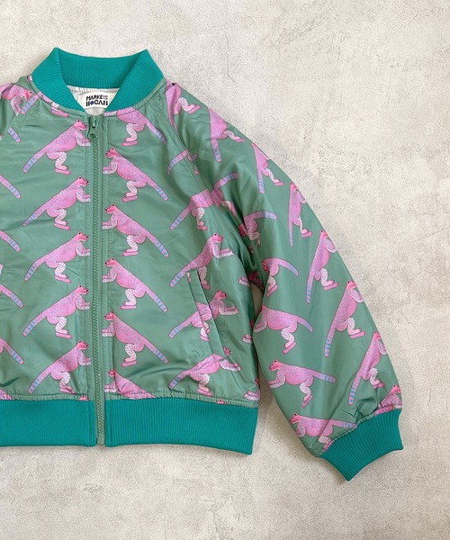 HOGAN RANCH WEAR（ホーガンランチウエア）の「ソウガラ中綿ブルゾン（80～150cm）（ブルゾン・キッズ・ライトブルー/オフホワイト/グリーン/チャコール・90/100/110/120/80/130/95/140/150）」の3枚目の写真