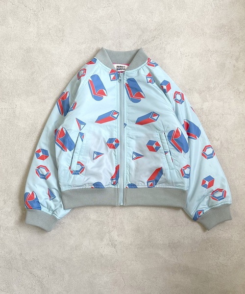 HOGAN RANCH WEAR（ホーガンランチウエア）の「ソウガラ中綿ブルゾン（80～150cm）（ブルゾン・キッズ・ライトブルー/オフホワイト/グリーン/チャコール・90/100/110/120/80/130/95/140/150）」の11枚目の写真