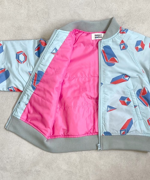 HOGAN RANCH WEAR（ホーガンランチウエア）の「ソウガラ中綿ブルゾン（80～150cm）（ブルゾン・キッズ・ライトブルー/オフホワイト/グリーン/チャコール・90/100/110/120/80/130/95/140/150）」の20枚目の写真