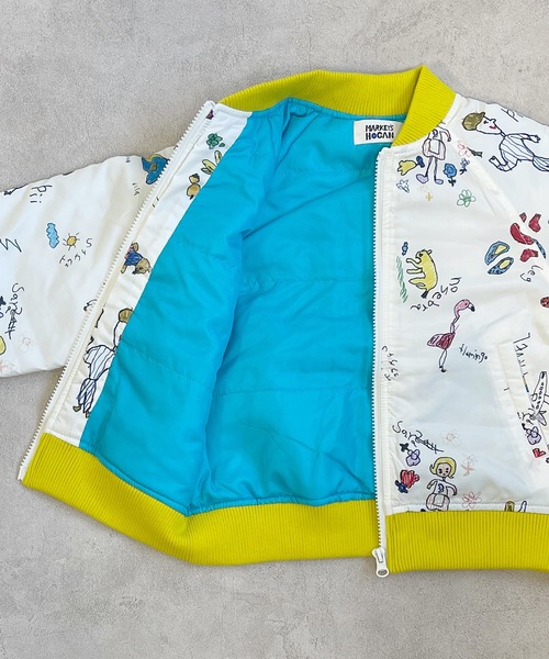 HOGAN RANCH WEAR（ホーガンランチウエア）の「ソウガラ中綿ブルゾン（80～150cm）（ブルゾン・キッズ・ライトブルー/オフホワイト/グリーン/チャコール・90/100/110/120/80/130/95/140/150）」の17枚目の写真