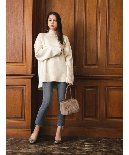 fifth（フィフス）の「スクエアファーハンドバッグ（ハンドバッグ・レディース・ブラック/モカ・FREE）」の11枚目の写真