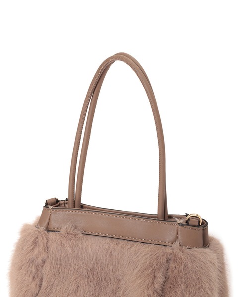 fifth（フィフス）の「スクエアファーハンドバッグ（ハンドバッグ・レディース・ブラック/モカ・FREE）」の14枚目の写真