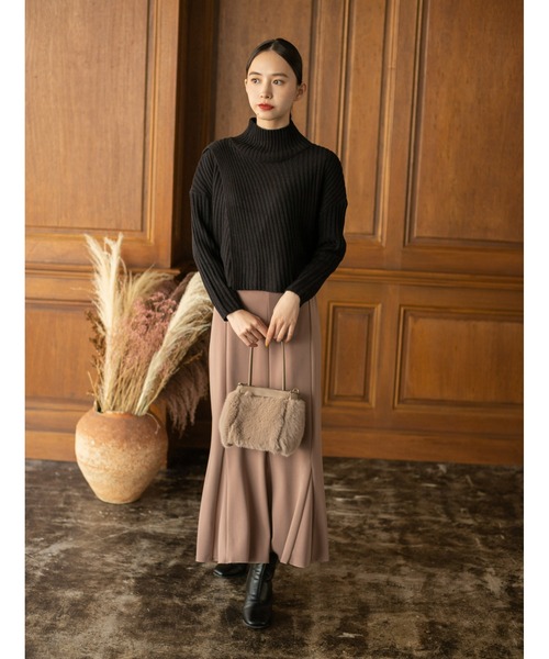 fifth（フィフス）の「スクエアファーハンドバッグ（ハンドバッグ・レディース・ブラック/モカ・FREE）」の17枚目の写真