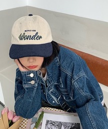 コーデュロイベースボールキャップ