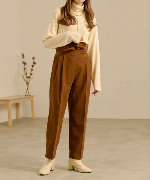 Ambre Neige（アンブルネージュ）の「マルチウェイパンツ／【WEB/EC限定商品】（サロペット/オーバーオール・レディース・ブラック/ダークブラウン/ライトブラウン・FREE）」の4枚目の写真