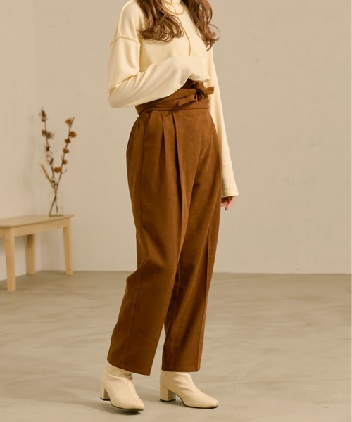 Ambre Neige（アンブルネージュ）の「マルチウェイパンツ／【WEB/EC限定商品】（サロペット/オーバーオール・レディース・ブラック/ダークブラウン/ライトブラウン・FREE）」の5枚目の写真