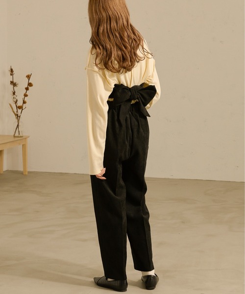 Ambre Neige（アンブルネージュ）の「マルチウェイパンツ／【WEB/EC限定商品】（サロペット/オーバーオール・レディース・ブラック/ダークブラウン/ライトブラウン・FREE）」の12枚目の写真