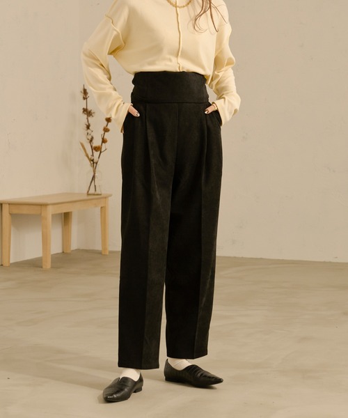 Ambre Neige（アンブルネージュ）の「マルチウェイパンツ／【WEB/EC限定商品】（サロペット/オーバーオール・レディース・ブラック/ダークブラウン/ライトブラウン・FREE）」の13枚目の写真