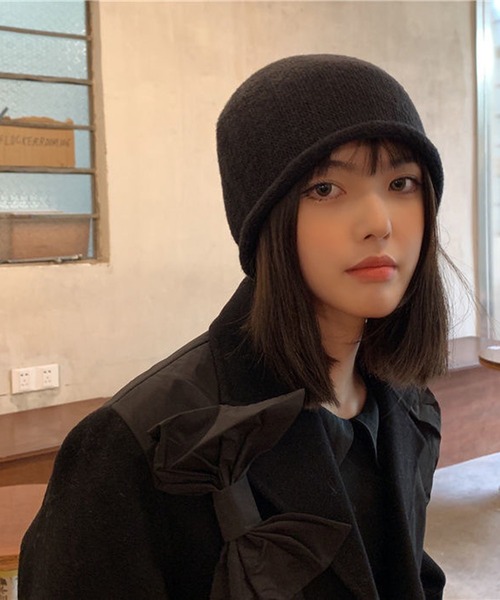 Anuenue（アヌエヌエ）の「ベーシックルーズニットキャップ（ニットキャップ/ビーニー・レディース・ホワイト/ブラック/ブラウン/グレー・FREE）」の5枚目の写真