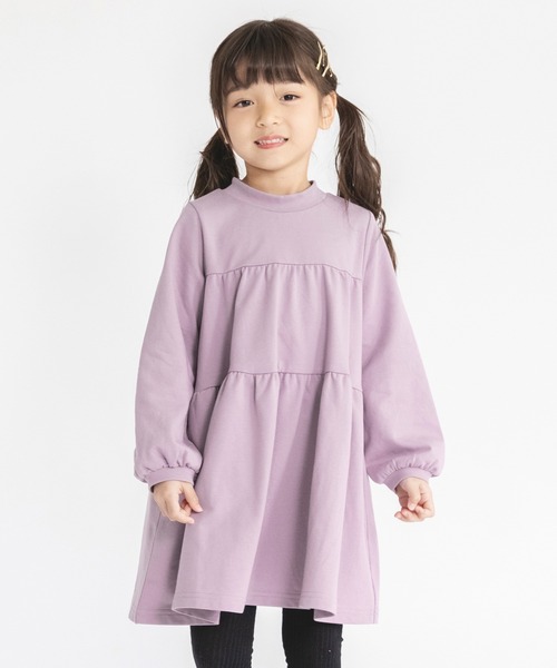 BRANSHES（ブランシェス）の「【WEB限定】ティアードワンピース（ワンピース・キッズ・ブラック/ベージュ/ラベンダー・130/100/150/110/120/140）」の19枚目の写真
