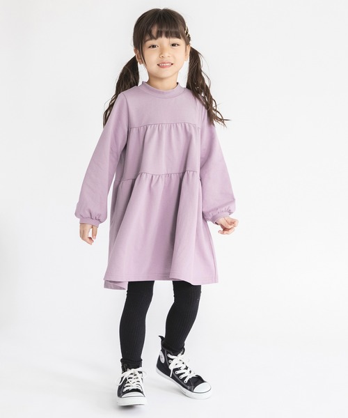 BRANSHES（ブランシェス）の「【WEB限定】ティアードワンピース（ワンピース・キッズ・ブラック/ベージュ/ラベンダー・130/100/150/110/120/140）」の22枚目の写真