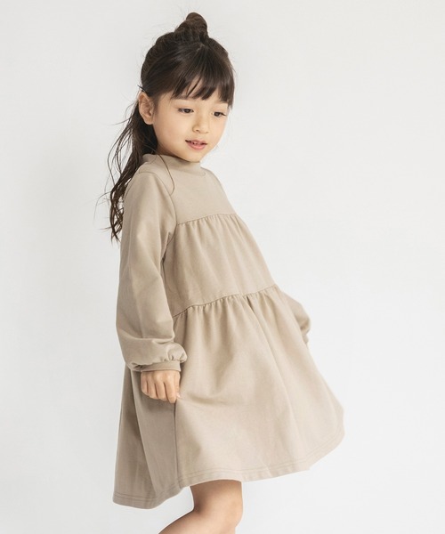 BRANSHES（ブランシェス）の「【WEB限定】ティアードワンピース（ワンピース・キッズ・ブラック/ベージュ/ラベンダー・130/100/150/110/120/140）」の14枚目の写真