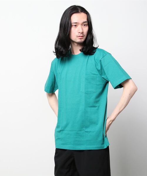 HANES(ヘインズ)の「Hanes ヘインズ 半袖 Tシャツ メンズ レディース ポケT ポケット付き ユニセックス 無地(Tシャツ/カットソー・メンズ・グリーン系その他/レッド系その他/グレー/グリーン/ダークグレー/ネイビー/パープル/ホワイト/ブラック/レッド/イエロー/チャコールグレー/ブルー/グリーン系その他2・LARGE/X-LARGE/MEDIUM/SMALL/X-SMALL)」の7枚目の写真
