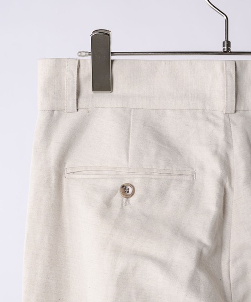 Apartment Three(アパートメントスリー)の「Apartment Three - Linen-Blend Trousers(スラックス・メンズ・ベージュ・1/2)」の14枚目の写真
