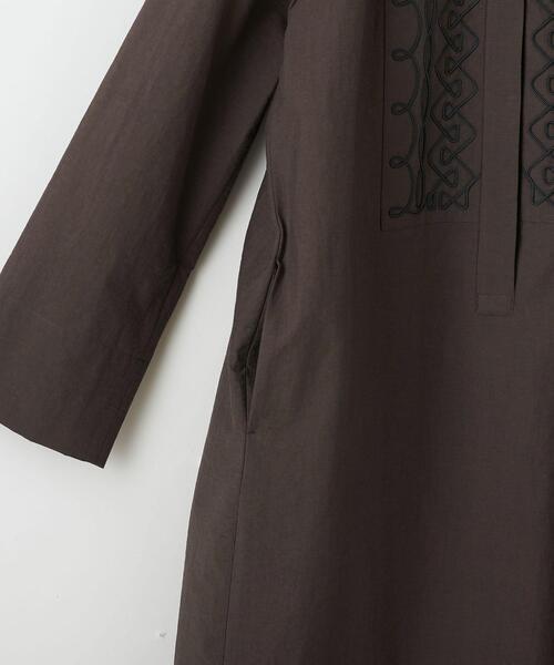 Steven Alan(スティーブンアラン)の「<Steven Alan>CORD EMBROIDERY SKIPPER DRESS/ワンピース ∴(ワンピース・レディース・ダークブラウン/ナチュラル・S/M)」の12枚目の写真