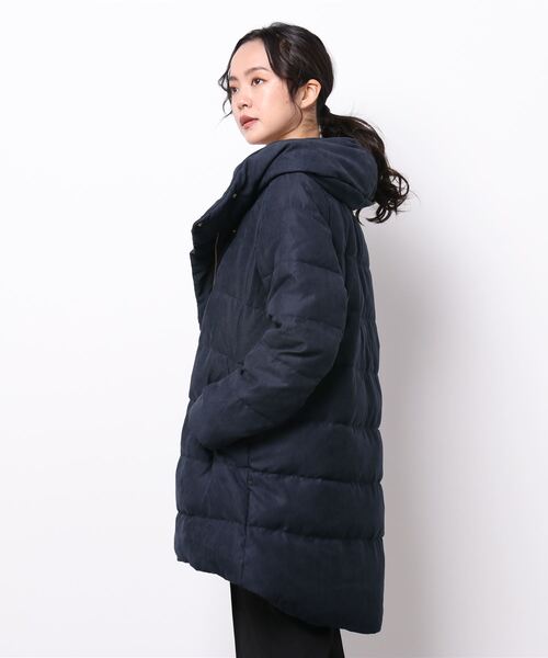 ReNorm（リノーム）の「マイクロコールダウンコート（ダウンジャケット/コート・レディース・ネイビー・M/L）」の4枚目の写真