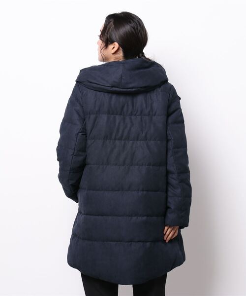 ReNorm（リノーム）の「マイクロコールダウンコート（ダウンジャケット/コート・レディース・ネイビー・M/L）」の3枚目の写真