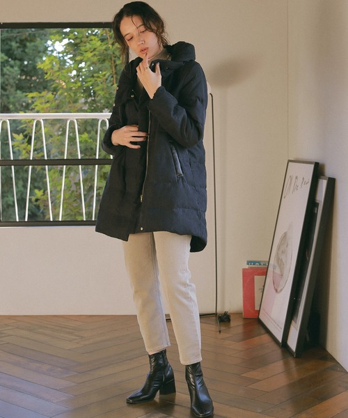 ReNorm（リノーム）の「マイクロコールダウンコート（ダウンジャケット/コート・レディース・ネイビー・M/L）」の6枚目の写真