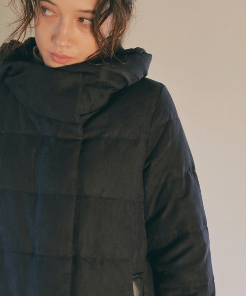 ReNorm（リノーム）の「マイクロコールダウンコート（ダウンジャケット/コート・レディース・ネイビー・M/L）」の5枚目の写真