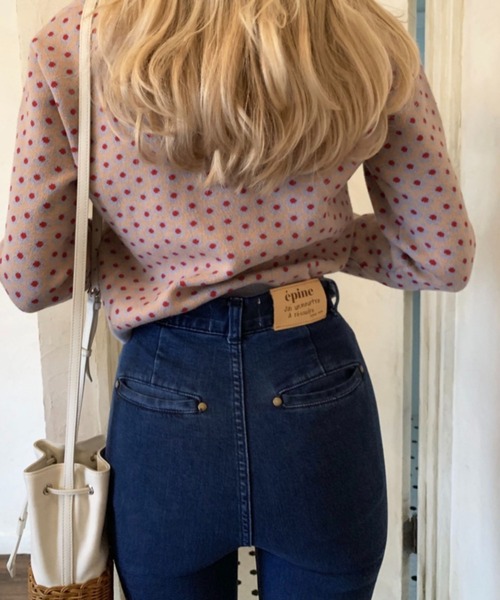 epine（エピヌ）の「スキニーデニムパンツ（デニムパンツ・レディース・ブルー・M）」の6枚目の写真