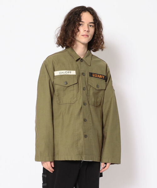 AVIREX(アヴィレックス)の「ユーティリティー シャツ ポスターパッチ / LONG SLEEVE UTILITY SHIRT "POSTER PATCH" / アヴィレックス / AVIREX(シャツ/ブラウス・メンズ・キナリ/ブラック系その他/オリーブ/カモフラージュ・MEDIUM/LARGE/X-LARGE/XX-LARGE)」の17枚目の写真