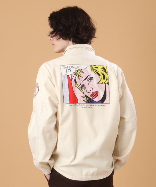 AVIREX(アヴィレックス)の「ユーティリティー シャツ ポスターパッチ / LONG SLEEVE UTILITY SHIRT "POSTER PATCH" / アヴィレックス / AVIREX(シャツ/ブラウス・メンズ・キナリ/ブラック系その他/オリーブ/カモフラージュ・MEDIUM/LARGE/X-LARGE/XX-LARGE)」の5枚目の写真