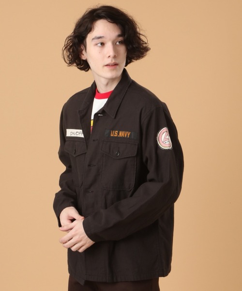 AVIREX(アヴィレックス)の「ユーティリティー シャツ ポスターパッチ / LONG SLEEVE UTILITY SHIRT "POSTER PATCH" / アヴィレックス / AVIREX(シャツ/ブラウス・メンズ・キナリ/ブラック系その他/オリーブ/カモフラージュ・MEDIUM/LARGE/X-LARGE/XX-LARGE)」の10枚目の写真