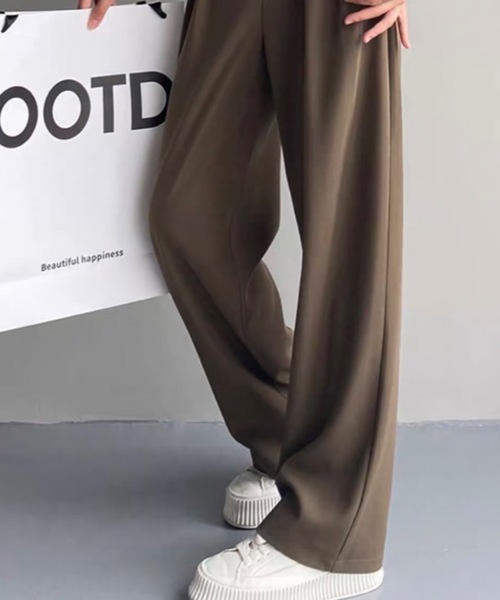 sakishimatokyo(サキシマトーキョー)の「【ZOZO限定】「フロントタックパンツ」(その他パンツ・レディース・ブラック/ブラウン・MEDIUM/LARGE)」の6枚目の写真