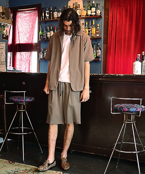 RATTLE TRAP（ラトルトラップ）の「【セットアップ対応】ジョーゼットショートパンツ（その他パンツ・メンズ・ブラック/グレイッシュベージュ・S/M/L）」の10枚目の写真