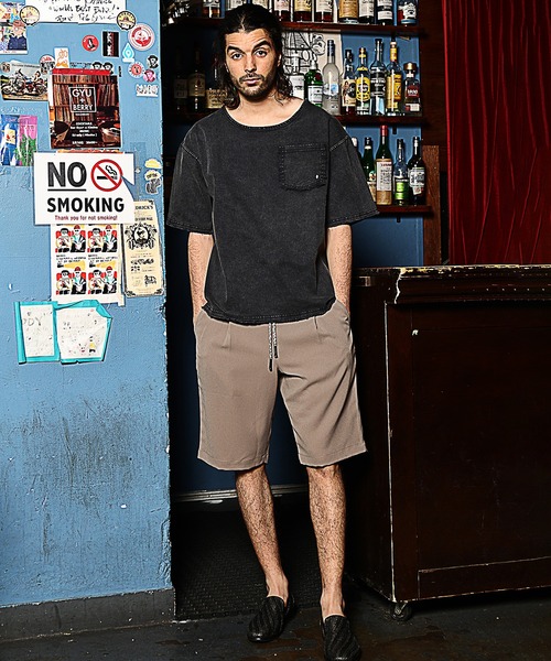 RATTLE TRAP（ラトルトラップ）の「【セットアップ対応】ジョーゼットショートパンツ（その他パンツ・メンズ・ブラック/グレイッシュベージュ・S/M/L）」の12枚目の写真