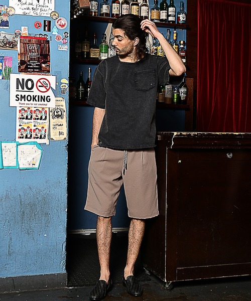 RATTLE TRAP（ラトルトラップ）の「【セットアップ対応】ジョーゼットショートパンツ（その他パンツ・メンズ・ブラック/グレイッシュベージュ・S/M/L）」の13枚目の写真