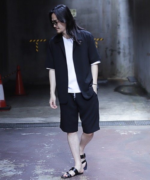 RATTLE TRAP（ラトルトラップ）の「【セットアップ対応】ジョーゼットショートパンツ（その他パンツ・メンズ・ブラック/グレイッシュベージュ・S/M/L）」の6枚目の写真