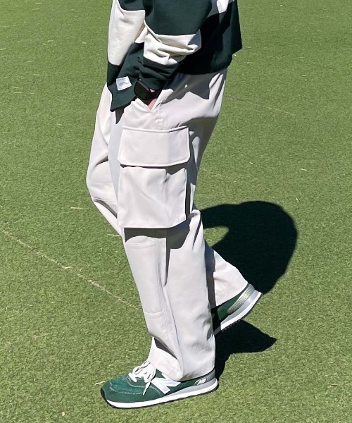 WEGO(ウィゴー)の「WEGO/M-47 ワイドパンツ(カーゴパンツ・メンズ・ライトグレー/カーキ/ロイヤルブルー・MEDIUM/LARGE)」の15枚目の写真