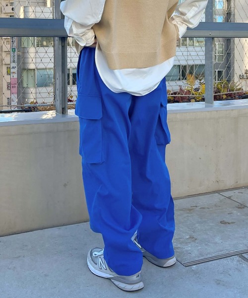 WEGO(ウィゴー)の「WEGO/M-47 ワイドパンツ(カーゴパンツ・メンズ・ライトグレー/カーキ/ロイヤルブルー・MEDIUM/LARGE)」の7枚目の写真