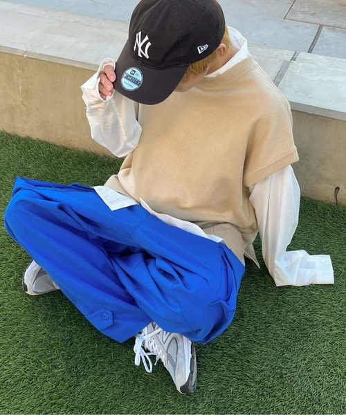 WEGO(ウィゴー)の「WEGO/M-47 ワイドパンツ(カーゴパンツ・メンズ・ライトグレー/カーキ/ロイヤルブルー・MEDIUM/LARGE)」の6枚目の写真