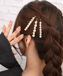 VIBGYOR Women | 【float】キラキラ ビジュー ゴールド シルバー ヘアピン【3本セット】(ヘアピン)
