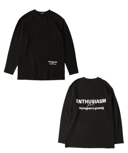 GLAZOS(グラソス)の「厚手天竺・ドロップショルダー前後ロゴプリント長袖Tシャツ(Tシャツ/カットソー・キッズ・ブラック/ホワイト/ベージュ系その他/ライトグリーン・130cm/140cm/160cm/150cm/170cm)」の13枚目の写真