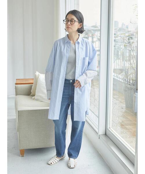 AMERICAN HOLIC（アメリカンホリック）の「ストレートパンツ（デニムパンツ・レディース・インディゴブルー/ナチュラル・S/M/L）」の12枚目の写真